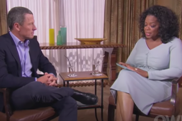 Lance Armstrong and Oprah