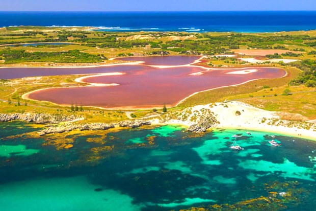 Rottnest pink lakes