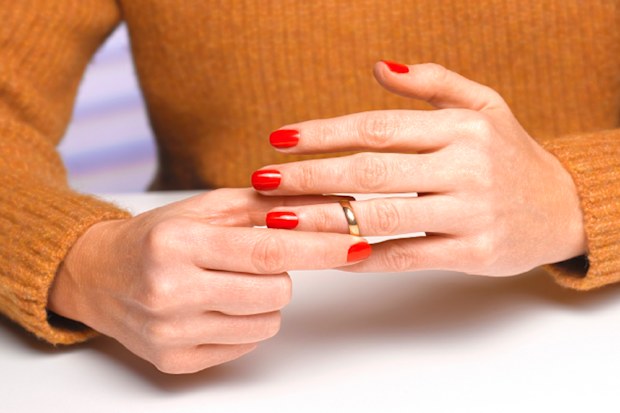 Woman getting divorce