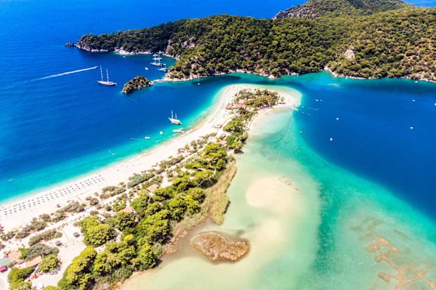 Oludeniz is one of many stunning beaches and lagoons on the Turquoise Coast.