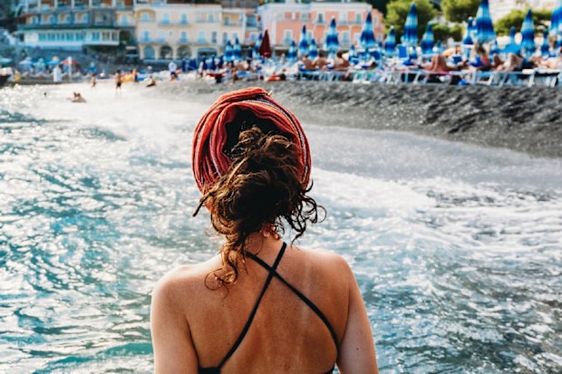 Bikini ban in Sorrento, Italy