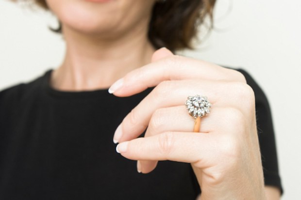 Woman engagement ring