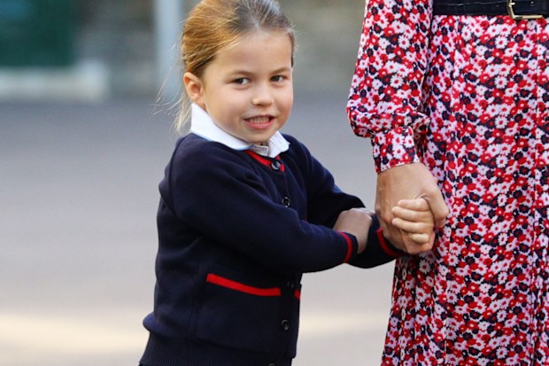 Princess Charlotte on her first day at school