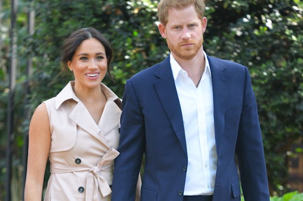 Prince Harry and Meghan Markle on tour in Africa.
