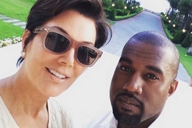 Kris Jenner, Kanye West, Instagram, photo