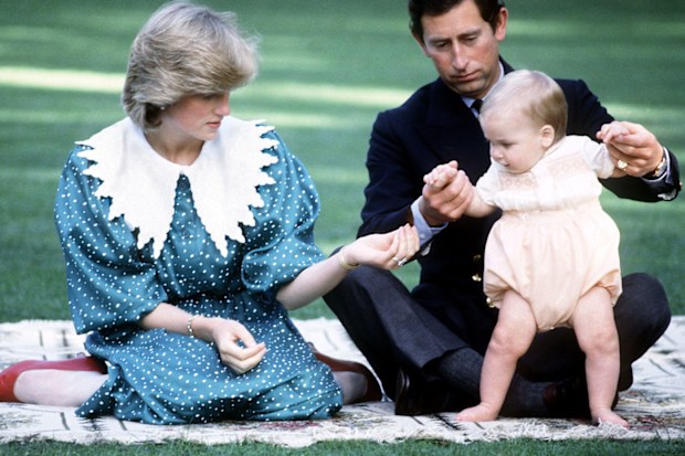 Princess Diana, Prince Charles and baby Prince William in Australia, 1983.