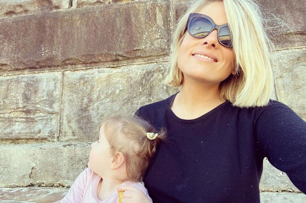 Erin Molan with her daughter Eliza.