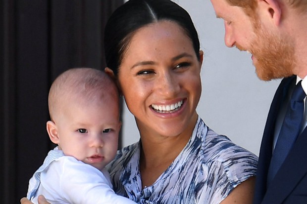 Archie Mountbatten-Windor and Meghan Markle
