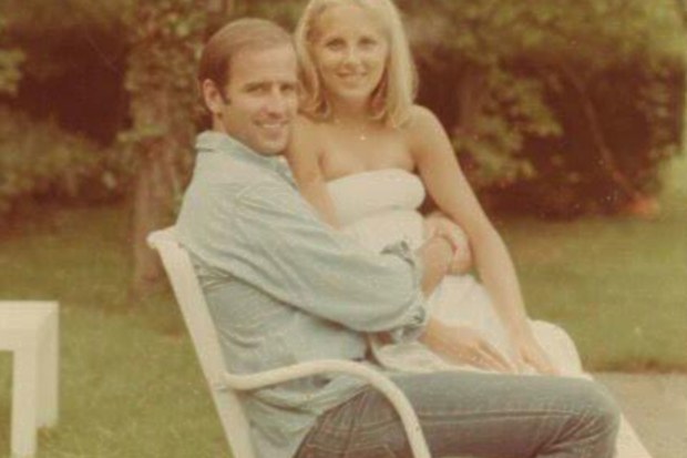 Joe Biden and Jill Biden in their early days together.