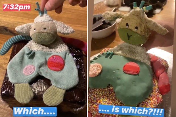 Hamish Blake bakes a Sheepy cake for daughter's birthday