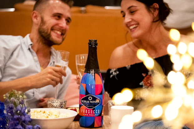 Couple drinking Prosecco