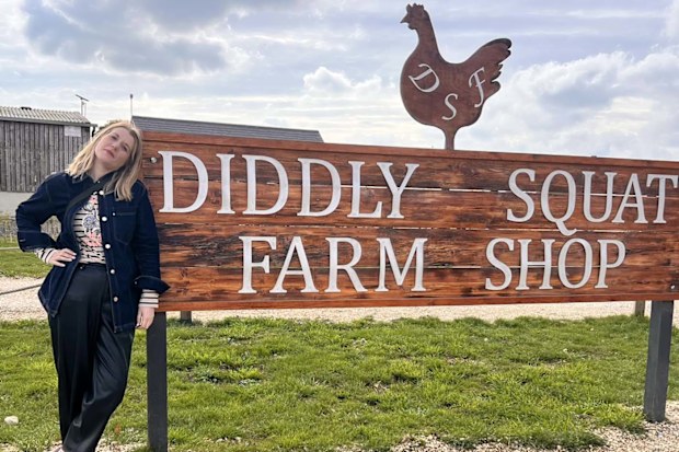 Diddly Squat Farm shop in the Cotswolds.