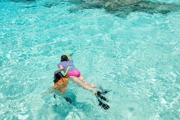 Snorkelling in the cook islands