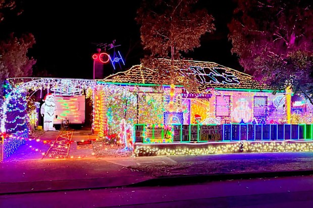 Andrew Walters has spent more than $30,000 on decorations and amassed 250,000 lights to create his incredible Christmas display on his home.