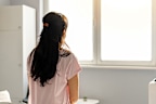 female hospital patient