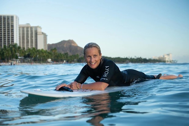 Now Sam Bloom is a champion para-surfer.