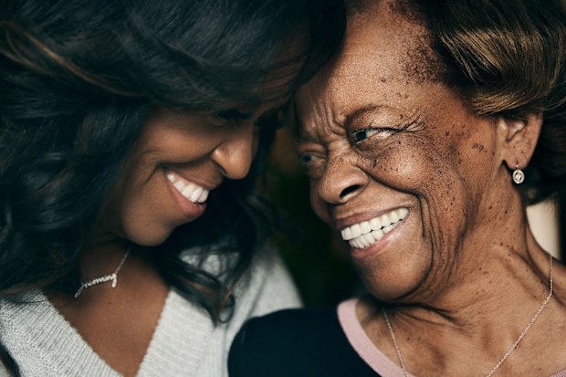 Michelle Obama with her mother Marian Robinson, undated.