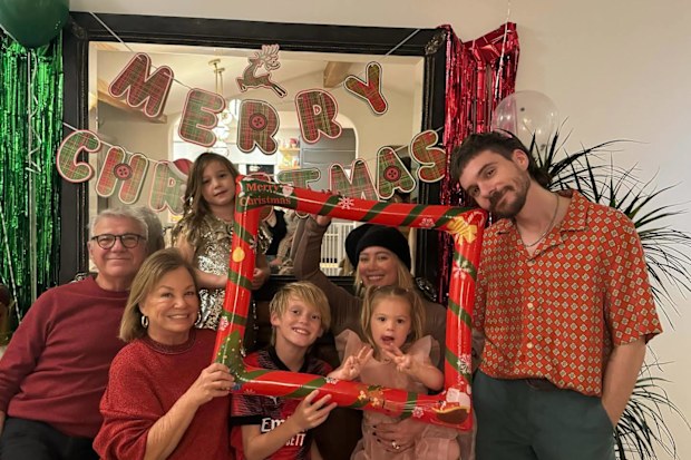 Hilary Duff's family at Christmas