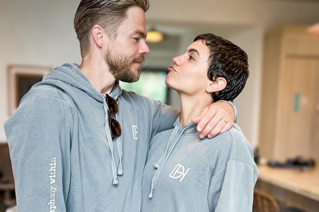 Derek Hough and wife Hayley Erbert