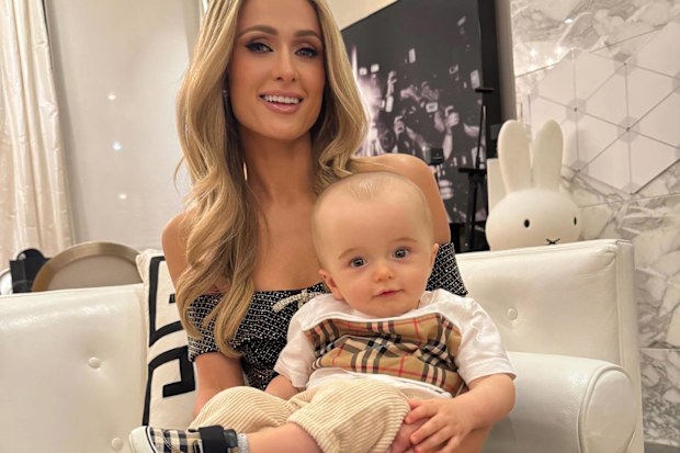 Paris Hilton with son