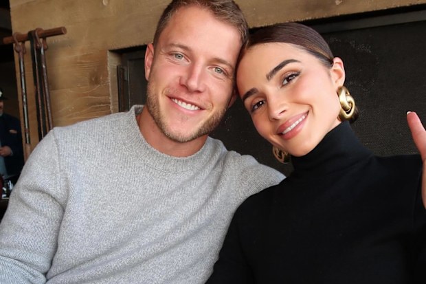 Olivia Culpo with partner Christian McCaffrey