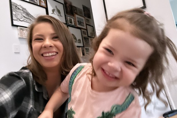 Bindi Irwin with daughter Grace Warrior Irwin Powell.