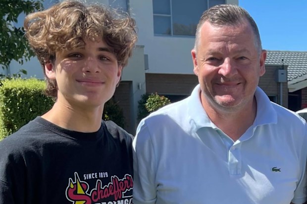Alexander Philogene and his uncle Chris Jarmer