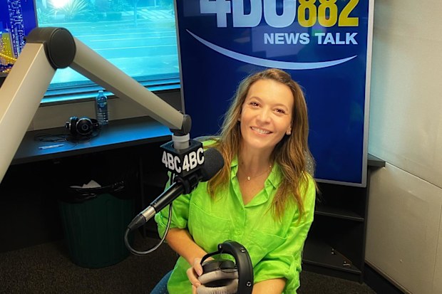 Sofie Formica hosting her radio show at 4BC.