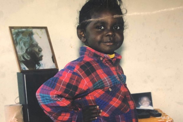 Magnolia Maymuru as a child growing up in Yirrkala, a small community in Australia's Northern Territory.