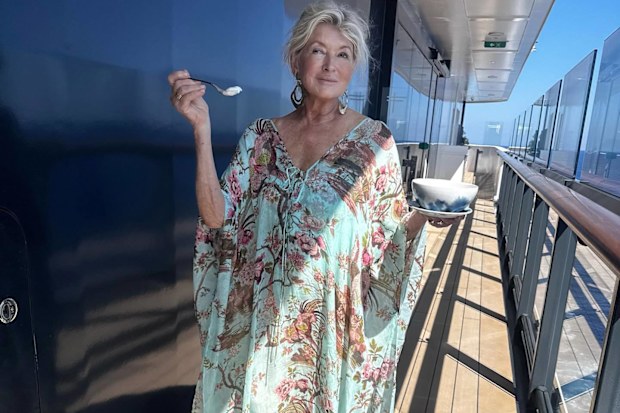 Martha Stewart on the Ritz Carlton superyacht