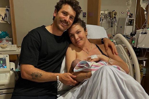 Matty J and Laura Byrne welcome their third daughter Poppy.