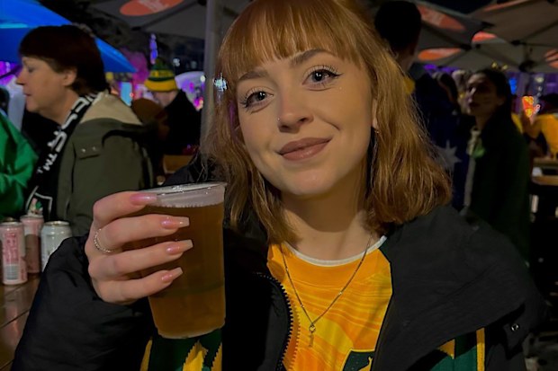 Matildas fan Tamyka got Cortnee Vine's jersey number tattooed during the World Cup.