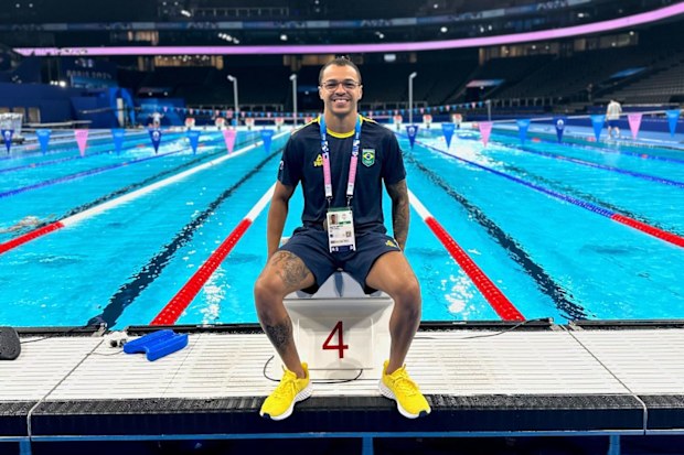 Brazilian Olympic swimmer Gabriel Santos.