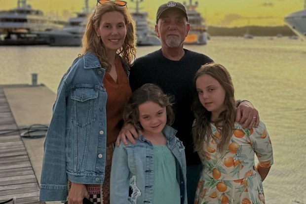 Billy Joel with his wife Alexis Roderick Joel and children