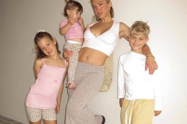 Tammy Hembrow with her kids