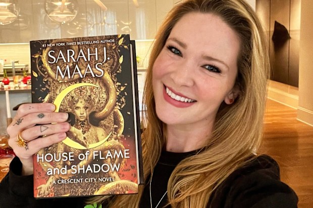 Sarah J. Maas, author of best selling fantasy series 'A Court of Thorns and Roses', 'Crescent City' and 'Throne of Glass'.