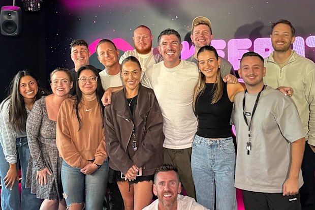 KIIS FM breakfast crew Brooklyn Ross and Michael 'Mike E' Etheridge KIIS FM