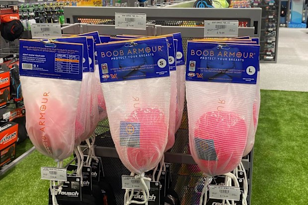 Boob Armour inserts can be found at sports retailers around Australia.