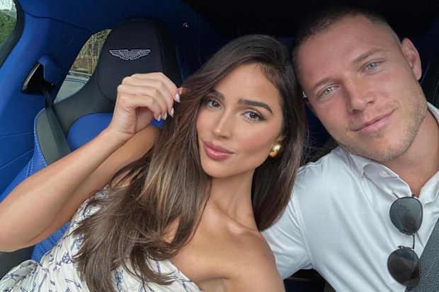 Olivia Culpo and Christian McCaffrey
