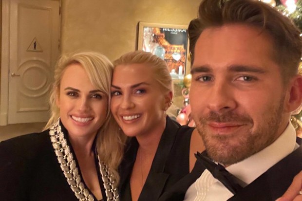Hugh Sheridan with Rebel Wilson and Ramona Agruma