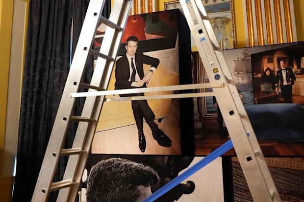 A photo from inside the new exhibition on King Frederik X of Denmark's life.