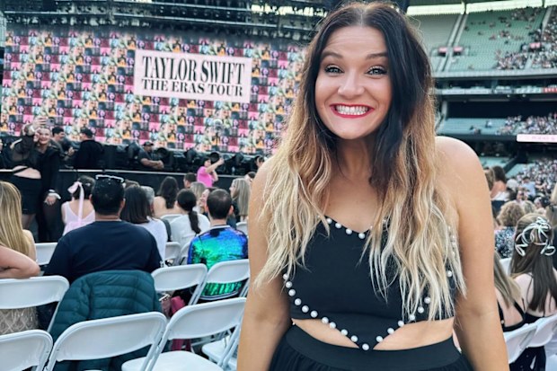 Carly Heading at Taylor Swift's Eras Tour in Melbourne.