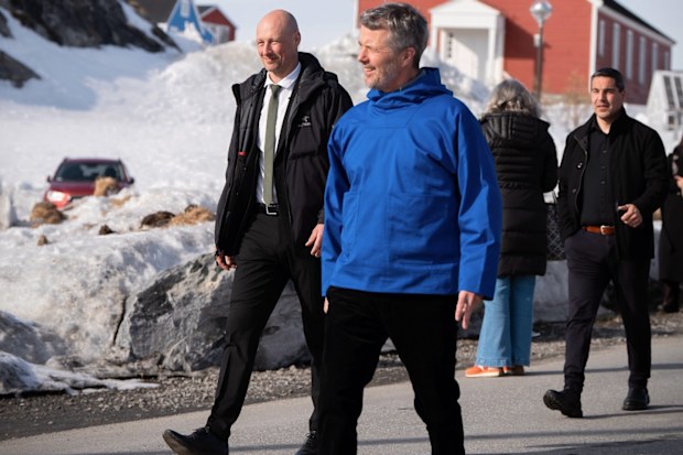 Denmark's King Frederik during a visit to Nuuk, Greenland, Tuesday, April 29, 2025.