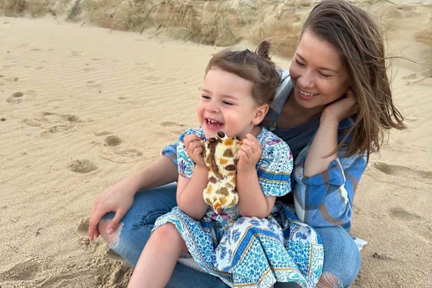 Bindi Irwin with her daughter Grace Warrior Irwin Powell.