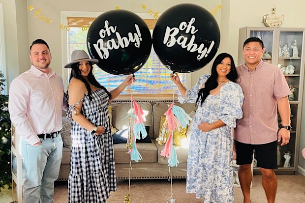 Twins expecting boys. 