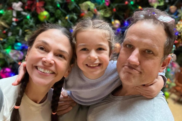 Sutton Foster Ted Griffin and daughter Emily