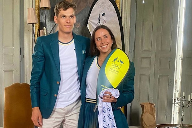Titouan Dupras and Noémie Fox at the Olympic Games Paris 2024.
