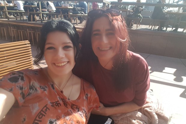 Jasmine and mum Imogen before she moved to the Gold Coast.