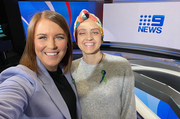 Julia Sandlant took her story to 9News Melbourne to raise awareness of Neurofibromatosis.