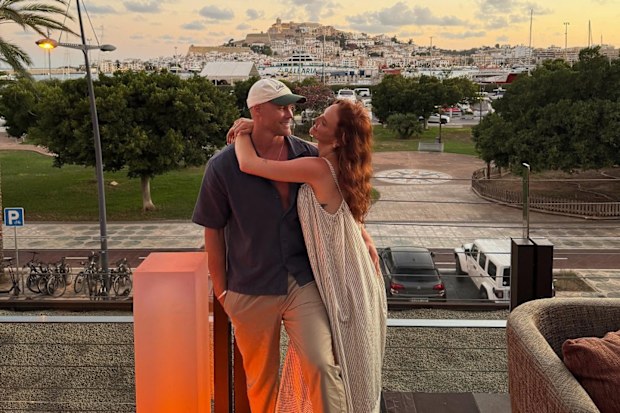 Jett Kenny and his fiancee, Lily Brown